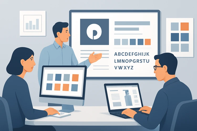 Designers checking AI-generated assets for quality and brand consistency.