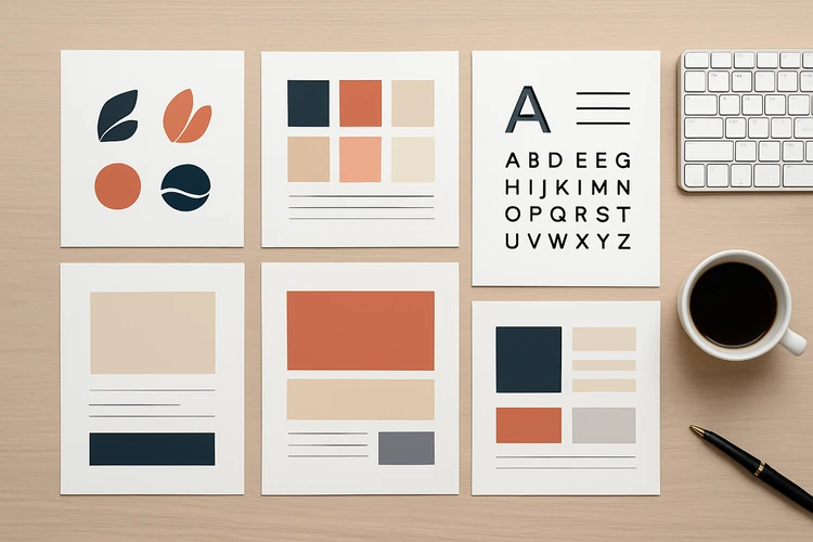 Brand kit and visual guideline assets for content production.