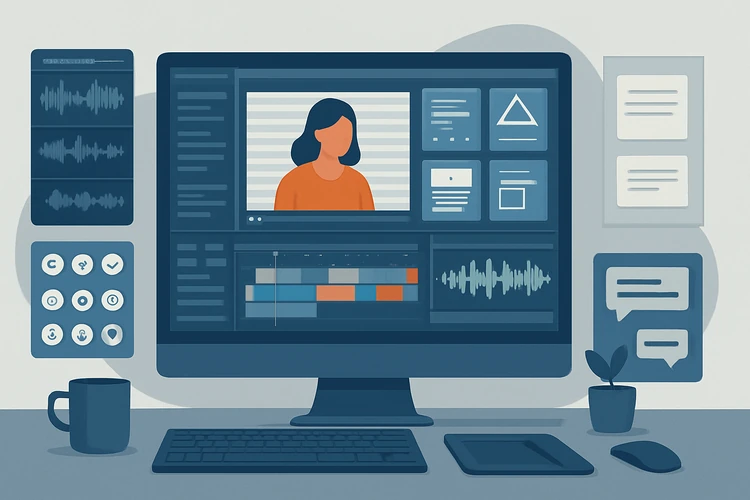 Motion graphics and audio assets for content production.