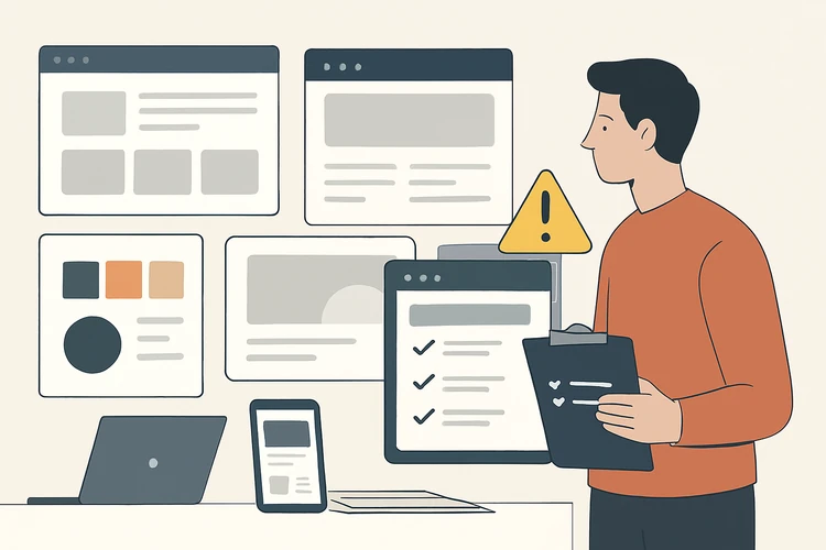 Designer checking resale permissions for templates and UI kits.