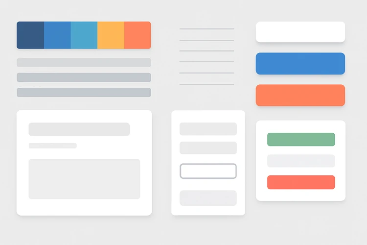 UI style guide prepared for developer handoff.