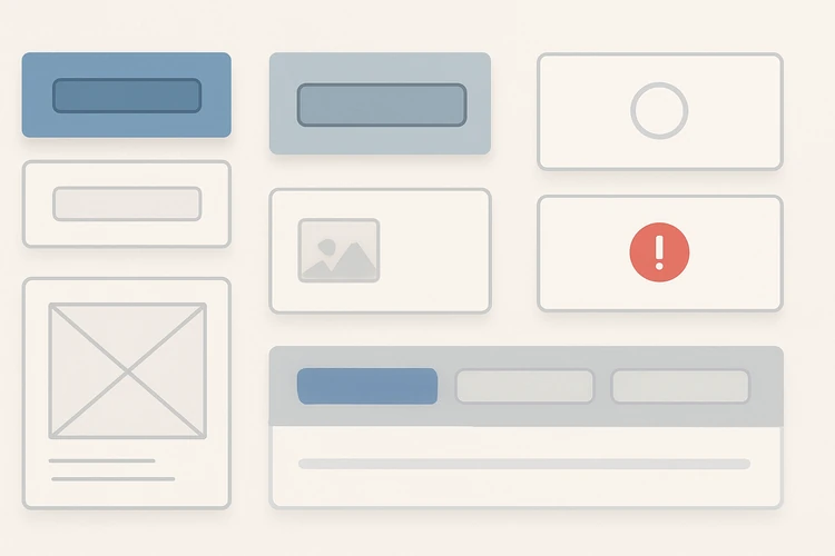 UI component states documented for developers.