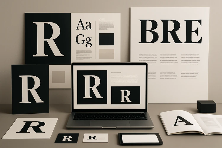 Typography trend board showing modern brand type systems.